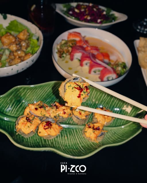 Sushi y platos para compartir de Casa Pizco